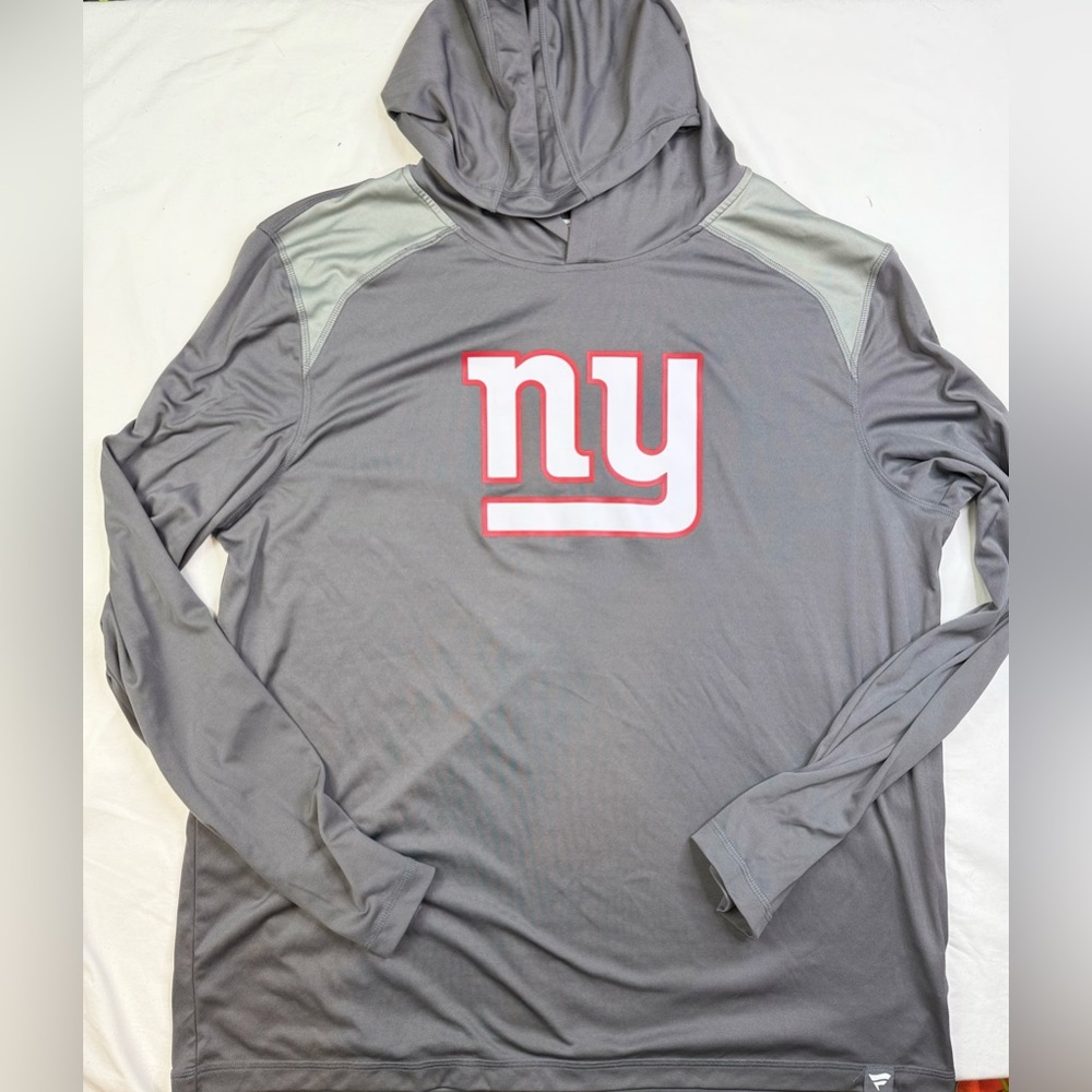 New York Giants Hoodie Sweatshirt 2XL Grey NY NFL Pro Line Football A030525